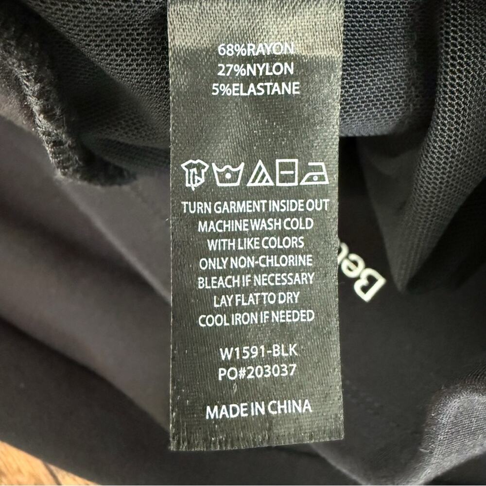 Betabrand SMALL Power Down Skinny Pants Black High Rise Pull-On - Picture 6 of 6